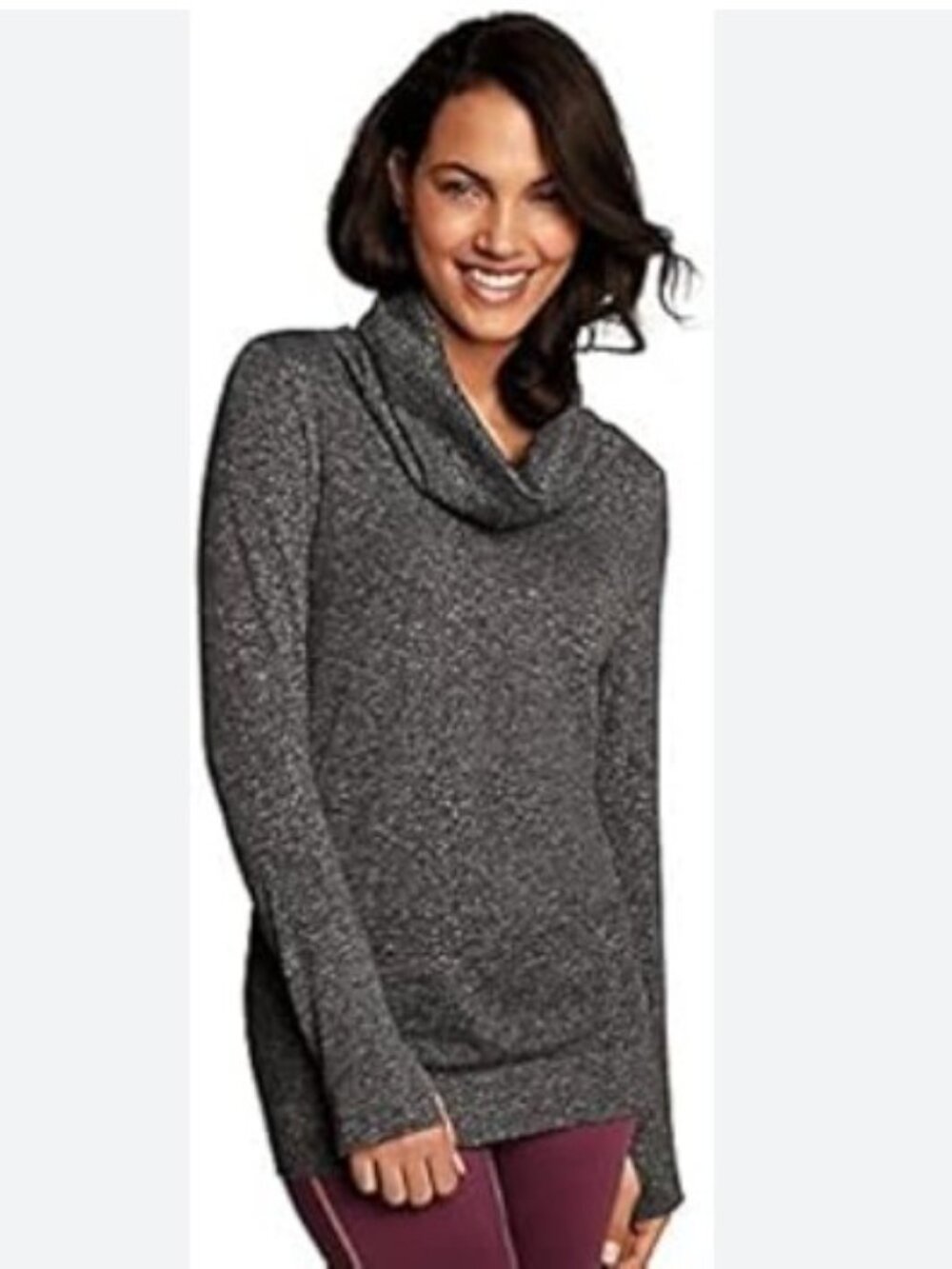 Women's Maidenform Sport Base Layer Seamless Cowl Neck Top